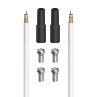 Kit cablu coaxial Hama 205042, 20 metri
