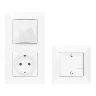 Kit de baza inteligent Gateway Legrand L752196, Wi-Fi, Zigbee + Priza 16A cu monitorizare consum + Intrerupator Wi-Fi