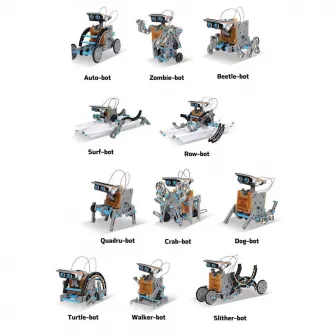 Kit de constructie roboti Mappy 12in1 - K200, incarcare solara