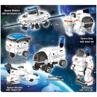 Kit de constructie roboti Mappy Solar Fleet 6in1 - K201