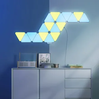 Kit extensie panouri luminoase LED RGB modulare inteligente Yeelight Smart Light Panels YLFWD-0013, 3 panouri, 2W/panou