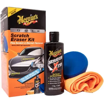 Набор Meguiar для удаления царапин с кузова автомобиля, Quik Scratch Eraser Kit