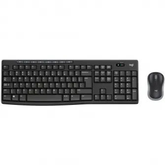 Комплект Logitech Wireless Desktop MK270, USB 2.0, разводка US INTL, Черный