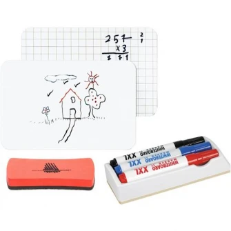 Kit marker, burete whiteboard Ico si tabla A4 Bi-Silque