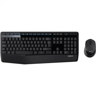 Kit Mouse Wireless Logitech + Tastatura MK345, Black