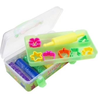 Kit plastilina 7 forme modelat Alpino, 7 culori/set