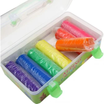Kit plastilina 7 forme modelat Alpino, 7 culori/set
