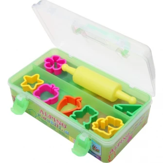 Kit plastilina 7 forme modelat Alpino, 7 culori/set