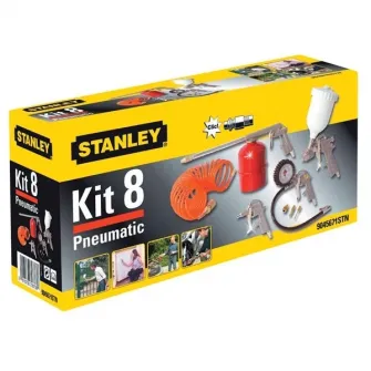 Kit pneumatic cu 8 accesorii pentru compresoare Stanley 9045671STN
