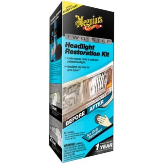 Набор для полировки фар Meguiar®, без автомобильной полироли, двухступенчатый комплект для восстановления фар ЕС