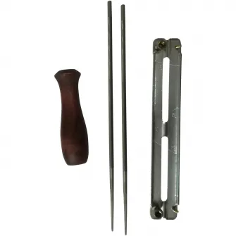 Kit protectie Ruris 14923519, pentru utilizare motoferastrau, casca multifunctionala, manusi, dispozitiv pila cu maner