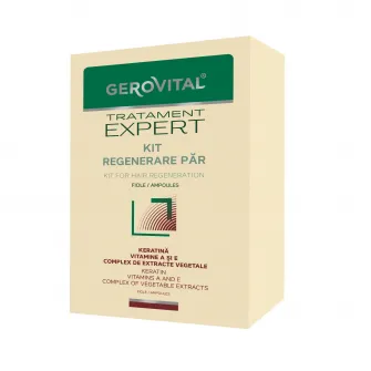 Kit regenerare par Gerovital Tratament Expert fiole, 10 buc x 5 ml + 10 buc x 10 ml