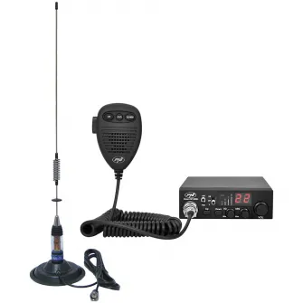 Kit Statie radio CB PNI ESCORT HP 8000L ASQ + Antena CB PNI ML70