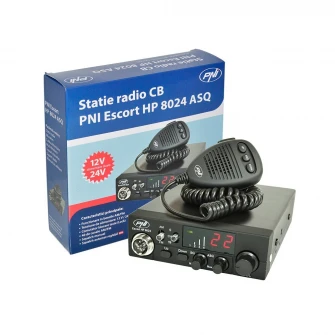 Комплект Радио CB PNI Escort HP 8024 ASQ 12/24V + Антенна CB PNI Extra 45 с магнитом