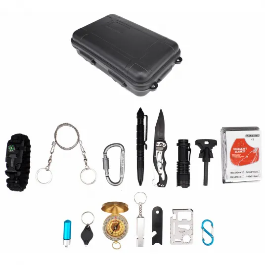 Kit supravietuire Multifunctional Adventure SK160, 13 in 1