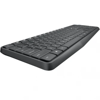 Kit Tastatura + mouse wireless Logitech MK235, USB, Grey