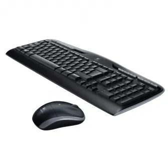 Комплект беспроводной клавиатуры и мыши Logitech MK330, раскладка US INTL, черный