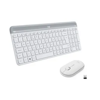 Комплект беспроводной клавиатуры и мыши Logitech MK470, тонкий, раскладка US INTL, белый