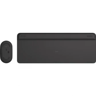 Комплект беспроводной клавиатуры и мыши Logitech MK470, тонкий, черный графит