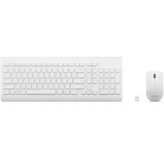 Kit tastatura si mouse Lenovo 510, US layout, Alb