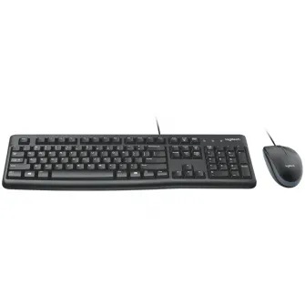 Комплект клавиатуры и мыши Logitech MK120, черный