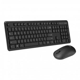 Kit wireless Tastatura si Mouse ASUS CW100, Negru