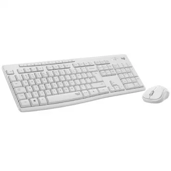 Комплект беспроводных клавиатуры и мыши Logitech MK295 Silent, раскладка US INTL, кремово-белый