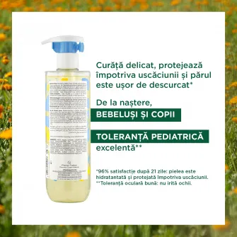 Klorane Bebe Gel spumant 2 in 1, 500 ml