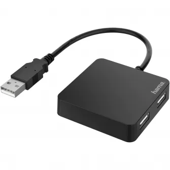 Концентратор Hama 4 порта USB 2.0, 480 Мбит/с