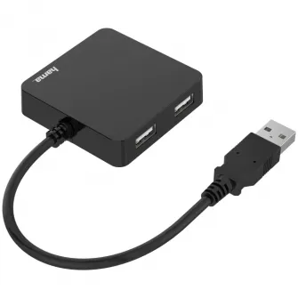 Концентратор Hama 4 порта USB 2.0, 480 Мбит/с