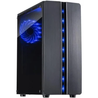 Корпус Inter-Tech Thunder, Middle Tower, ATX, без блока питания, черный