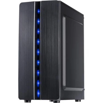 Корпус Inter-Tech Thunder, Middle Tower, ATX, без блока питания, черный
