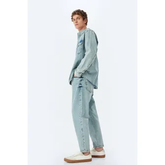 KOTON, Blugi conici cu talie medie, Albastru deschis, W28-L32
