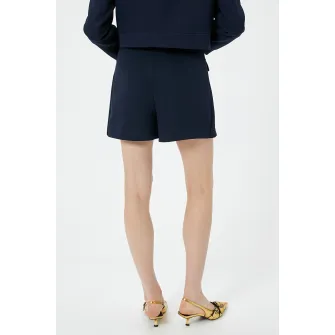 KOTON, FUsta-pantalon cu buzunar cu clapa, Albastru ultramarin, 36