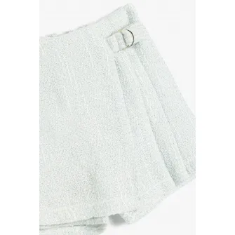 KOTON, Fusta-pantalon din tuid cu talie medie, Albastru glaciar, 86-92 CM