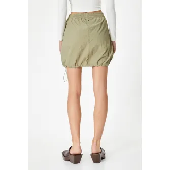 KOTON, Fusta scurta cu margine ajustabila, Kaki, 34