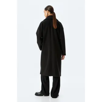 KOTON, Palton lung cu nasturi, Negru, 34