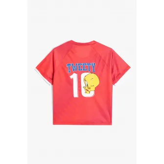 KOTON, Tricou cu maneci raglan, Rosu, 116-122 CM