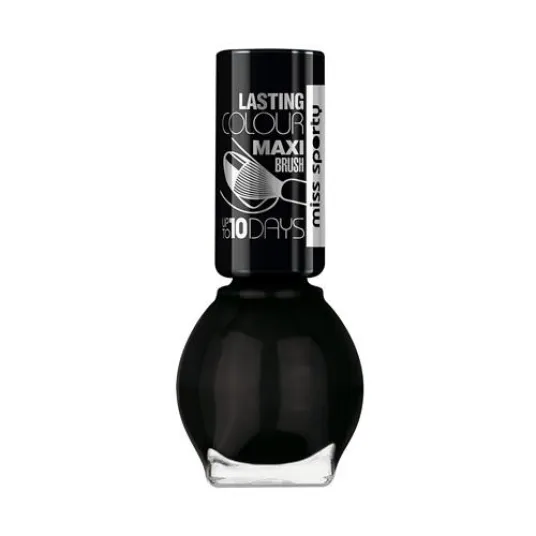 Lac de unghii Miss Sporty Lasting Colour 80 Fatal Black, 7 ml