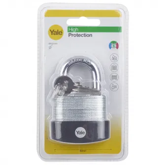 Lacat din otel laminat Yale Y125B/50/129/1, 50 mm, 9.5 mm diametru veriga