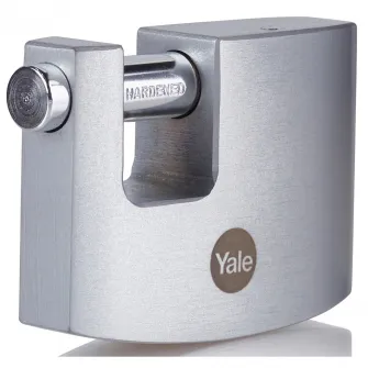 Lacat rectangular cu bolt din alama cu finisaj cromat Yale Y124B/70/115/1, 70 mm