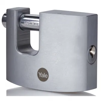 Lacat rectangular cu bolt din alama cu finisaj cromat Yale Y124B/70/115/1, 70 mm