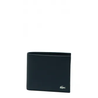 Lacoste, Portofel pliabil de piele, Bleumarin