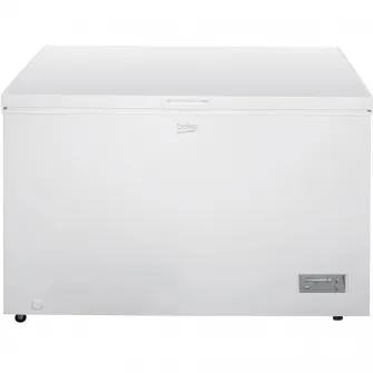 Lada Frigorifica Beko CF316EIWN, 308 l, Clasa E, Conditii extreme, Panou de control cu leduri, Alb