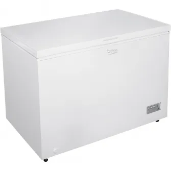 Lada Frigorifica Beko CF316EIWN, 308 l, Clasa E, Conditii extreme, Panou de control cu leduri, Alb