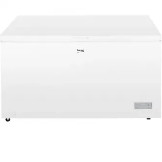 Lada frigorifica Beko CF380EIWN, 371 l, Clasa E, Conditii extreme, Inghetare rapida, Alb