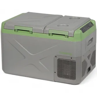 Lada frigorifica electrica Steamy-E, Bluetooth+App, compresor, 12/24V, 110-240V, 24 litri, gri