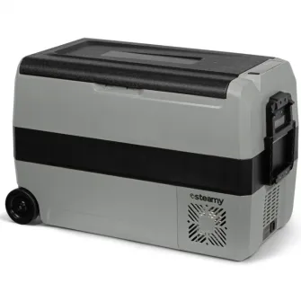 Lada frigorifica electrica Steamy-E Roller, Bluetooth+App, compresor, 12/24V, 110-240V, 44 litri, gri