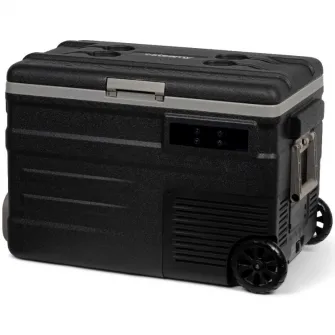 Lada frigorifica electrica Steamy-E Roller, compresor, 12/24V, 110-240V, 45 litri, negru/gri