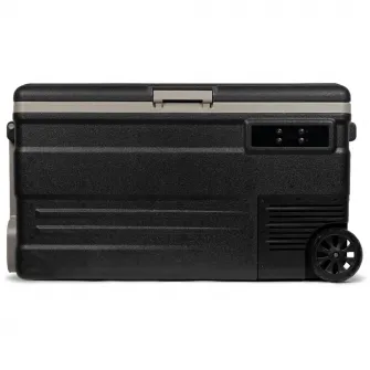 Lada frigorifica electrica Steamy-E Roller, compresor, 12/24V, 110-240V, 75 litri, negru/gri